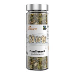 Bio Kräutertee Familie von Life Earth im Glas