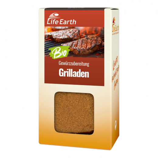 Bio Grillgewürz Gewürzmischung von Life Earth Verpackung