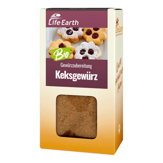Bio Keksgewürz Gewürzmischung von Life Earth Verpackung