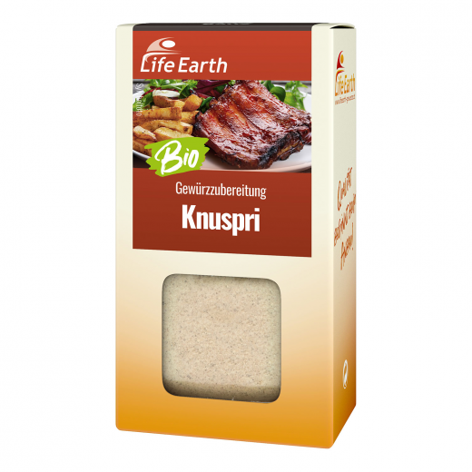 Bio Gewürzmischung Marinade Knuspri von Life Earth Verpackung