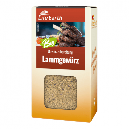 Bio Lammgewürz Gewürzmischung von Life Earth Verpackung