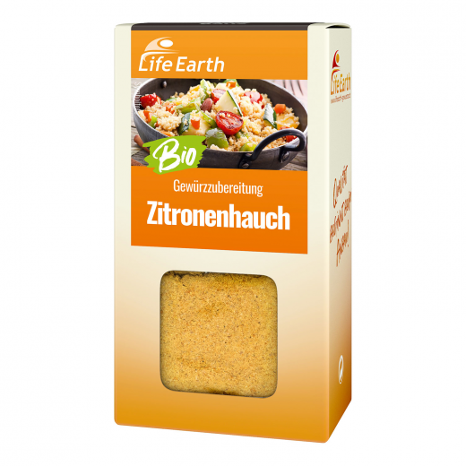 Bio Gewürzmischung Zitrone von Life Earth Verpackung