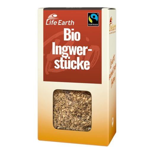 Fairtrade Bio Ingwer ganz von Life Earth Verpackung