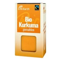 Fairtrade Bio Kurkuma gemahlen von Life Earth Verpackung