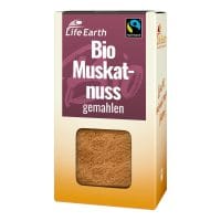 Fairtrade Bio Muskatnuss gemahlen von Life Earth Verpackung