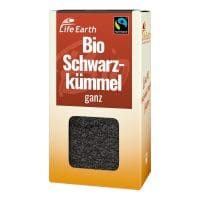 Fairtrade Bio Schwarzkümmel ganz von Life Earth Verpackung