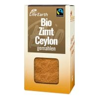 Fairtrade Bio Zimt Ceylon gemahlen von Life Earth Verpackung