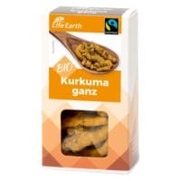 Fairtrade Bio Kurkuma ganz von Life Earth Verpackung