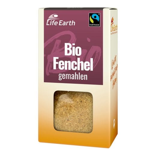 Fairtrade Bio Fenchel gemahlen von Life Earth Verpackung
