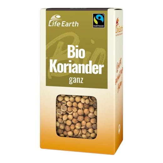 Fairtrade Bio Koriander ganz von Life Earth Verpackung