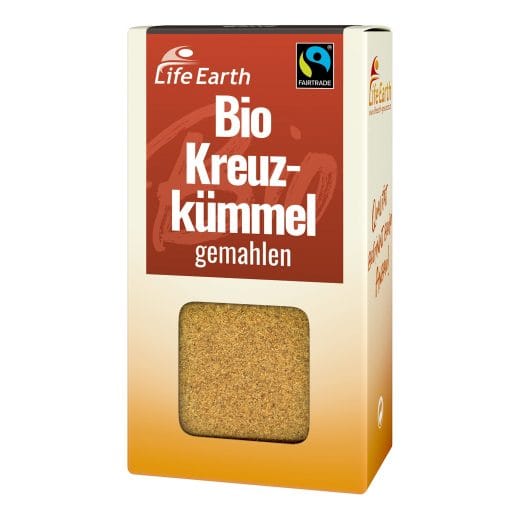 Fairtrade Bio Kreuzkümmel gemahlen von Life Earth Verpackung