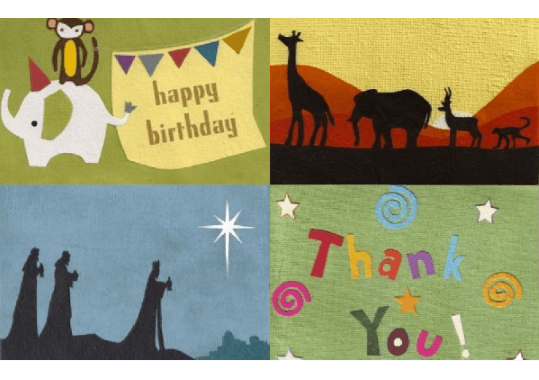 Cards from Africa Header: Card Design Collection