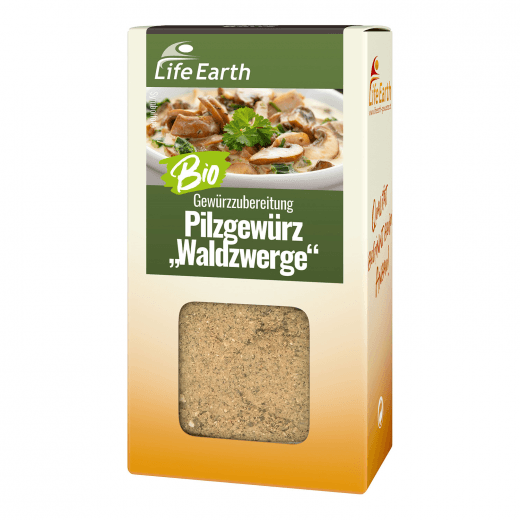 Bio Pilzgewürz Gewürzmischung von Life Earth Verpackung