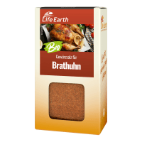 Bio Brathuhngewürz Gewürzmischung von Life Earth Verpackung