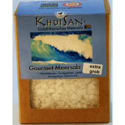 Fairtrade Meersalz extra grob in der Verpackung