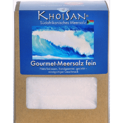 Fairtrade Meersalz fein in der 500 Gramm Verpackung