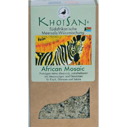 Fairtrade Meersalz Algen "African Mosaic" in der Verpackung