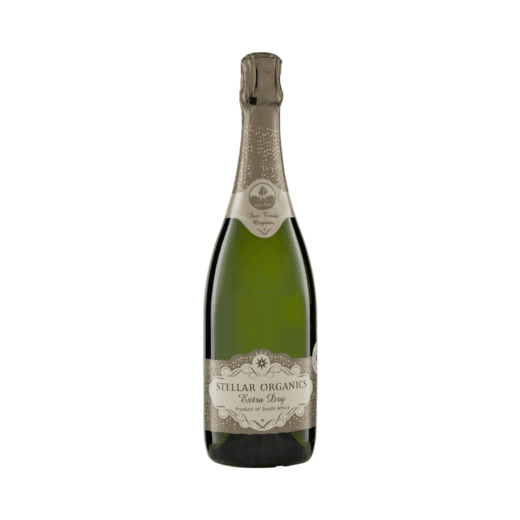 Fairtrade Sekt Extra Dry Bio von Stellar Organics aus Südafrika in der Flasche