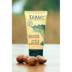TAMA Sheabutter Handcreme mit Bergamotte, Rose und Jasmin in der Tube
