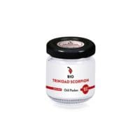 Chiliflocken der Sorte "Trinidad Scorpion" vom URfair Produzenten Biogemüse Hautzinger im Glas