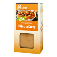 Bio 3 Dosha Curry Gewürzmischung von Life Earth Verpackung
