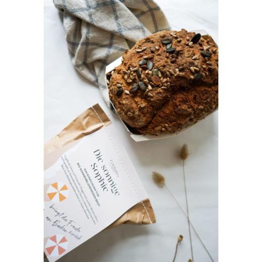 Sonnenblumen Brotbackmischung "Die sonnige Sophie" von Celebake