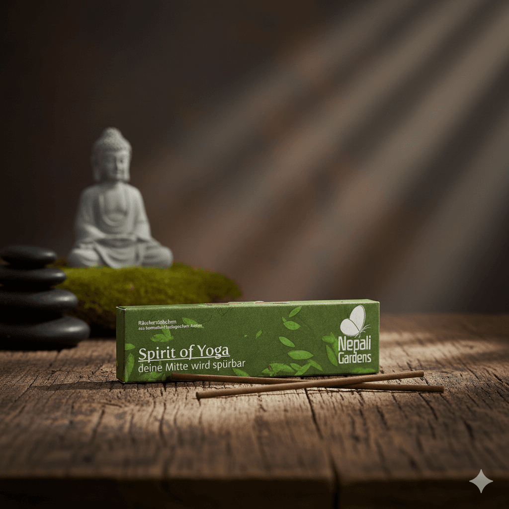 Bio- & Demeter-Räucherstäbchen Spirit of Yoga von Nepali Gardens aus Nepal - Symbolbild