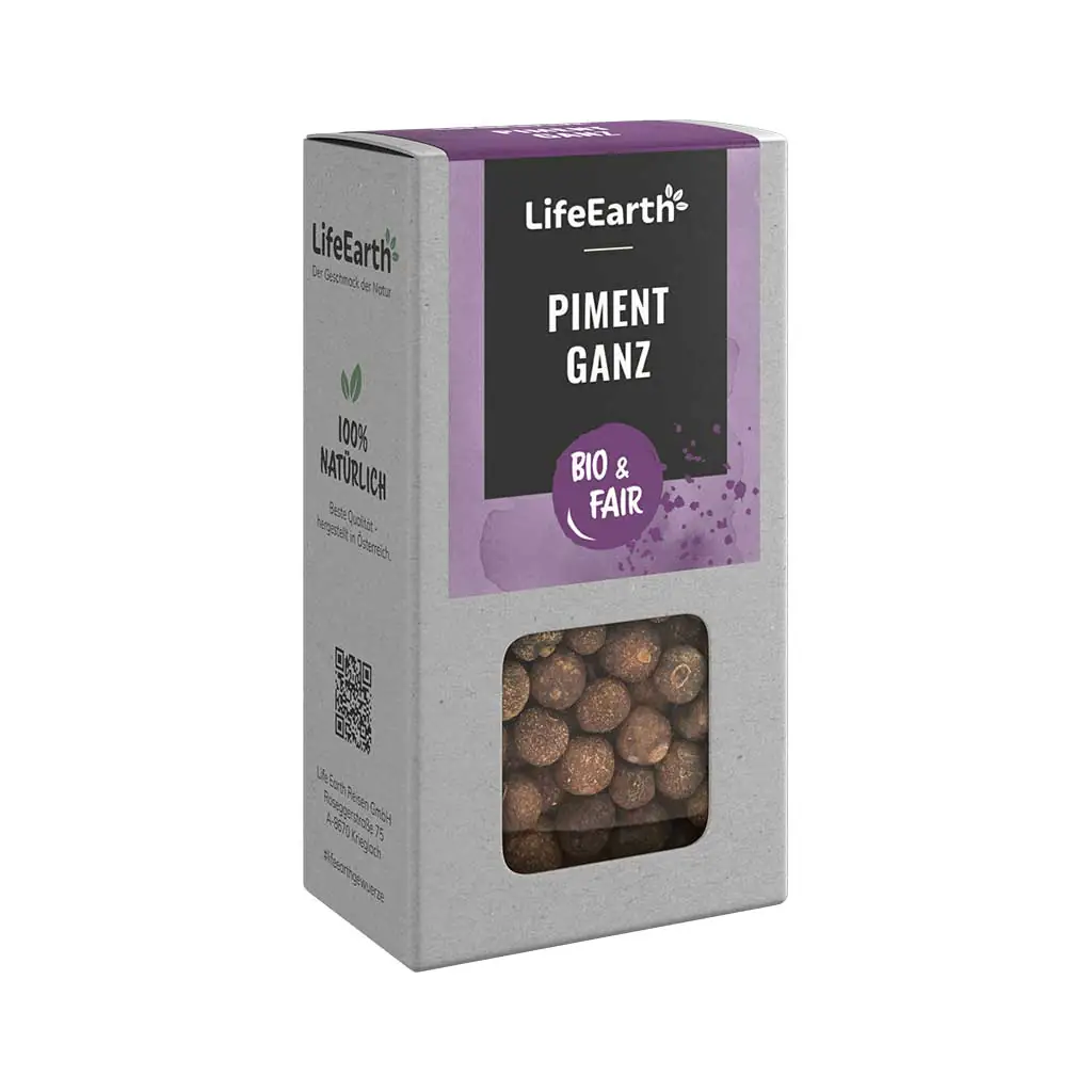 Bio Piment ganz von Life Earth Verpackung