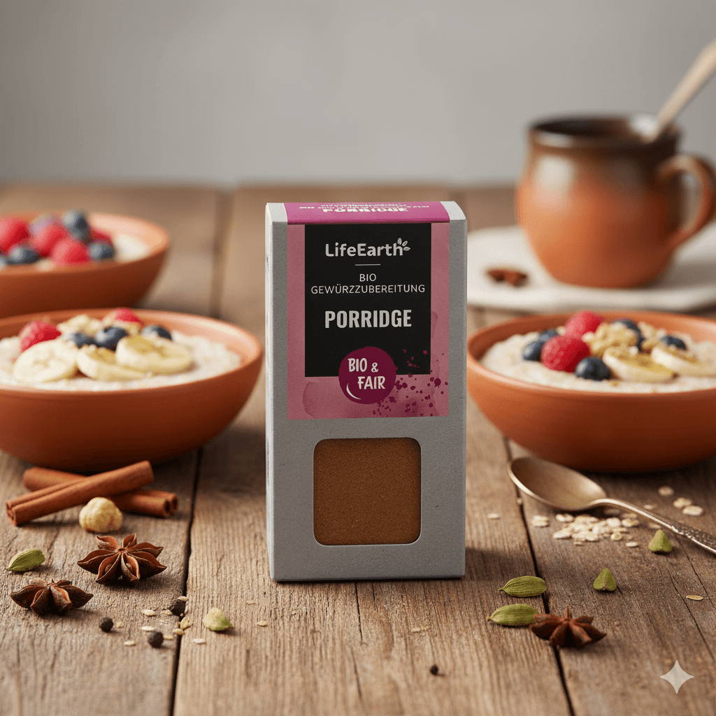 Bio Porridge-Gewürz von Life Earth Symbolbild
