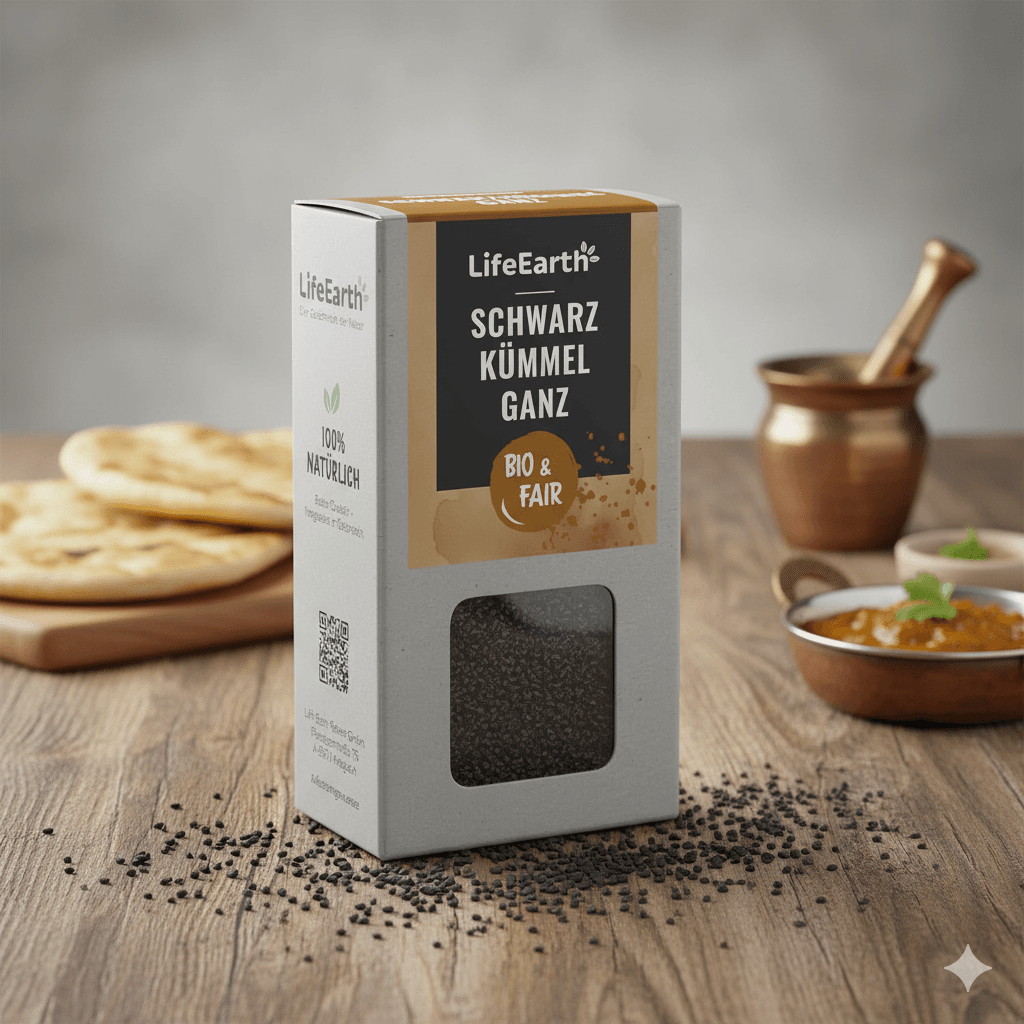 Fairtrade Bio Schwarzkümmel ganz von Life Earth Symbolbild